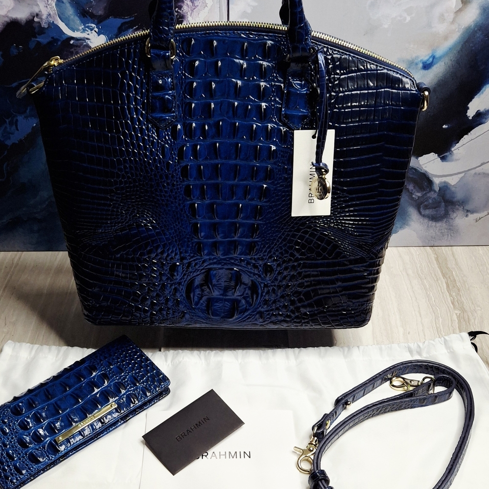 Brahmin Large Duxbury Satchel With Wallet